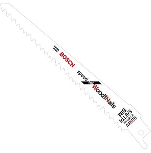 6" BOSCH 5/8TPI WOOD SAWZALL BLADE