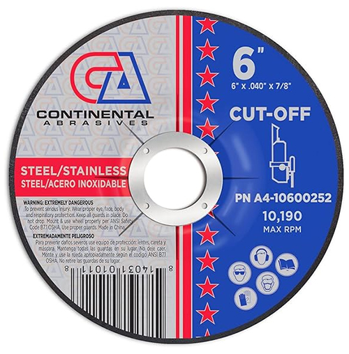 6" CONTINENTAL TYPE 27 CUTTING DISC