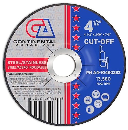 4.5" CONTINENTAL TYPE 27 CUTTING DISC